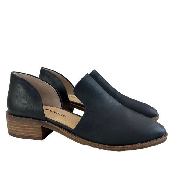 Lucky Brand Gennifa Black Leather Cutout Pump Size 6M - Picture 3 of 16